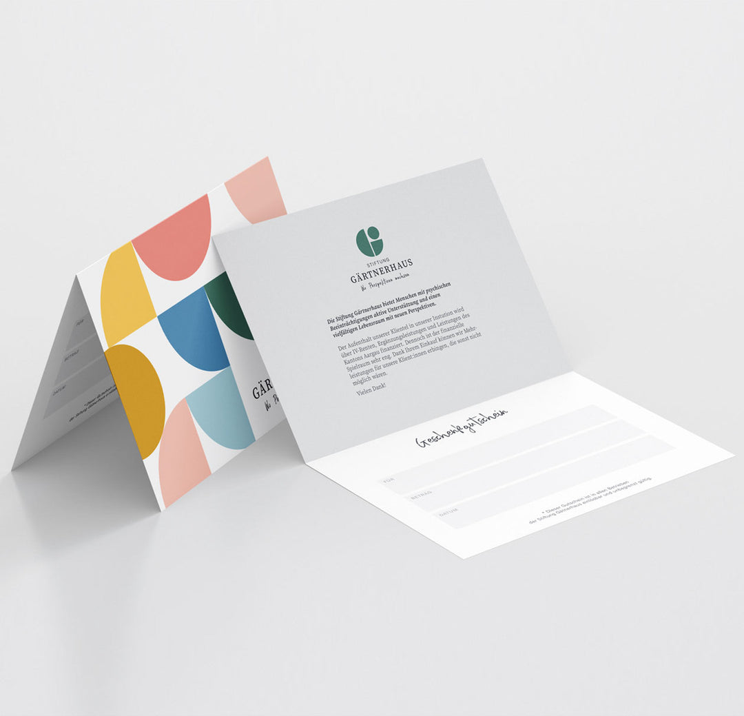 Geschenkgutschein Papier